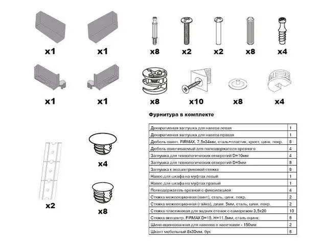 Корпус навесной 200*340 высотой 720 под фасад, ЯШТ 3128