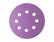 Шлиф круг HANKO PP627 Purple Paper 125мм 8отв Р60 на бум основе липучка