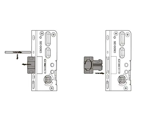 Запор основной Roto H600 35/92/8/P/404/F2x16/SIL/SA