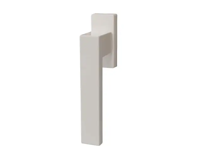 Ручка оконная Internika DUBLIN 40 мм, алюминиевая, 2 винта, белый матовый RAL9016M (45°)