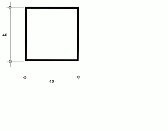 соединитель CUAD-03 (167) 40*40 мм ,6 м. белый.