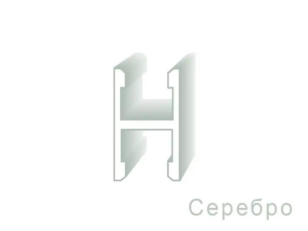 Планка средняя, алюминий, серебро, 5800 мм