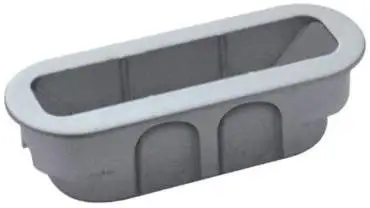 Замок магнитный WC 50x8x96x6 штульп овал 18 мм, хром матовый с ответной планкой W7 и винтами