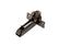 Петля для накладных дверей Alphalux Titan Clip-On, Soft-Close, угол открывания 100°, 52 мм, чашка 35 мм, титан