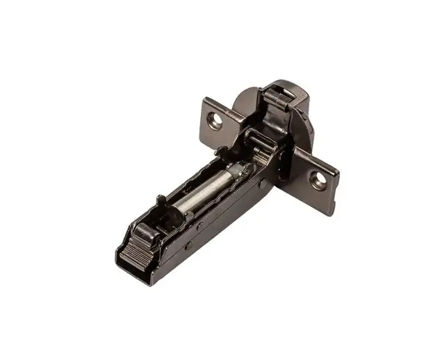 Петля для накладных дверей Alphalux Titan Clip-On, Soft-Close, угол открывания 100°, 52 мм, чашка 35 мм, титан