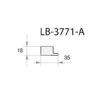 Профиль МДФ AGT LB-3771-A 18*35*2800 мм, супермат серый камень 728