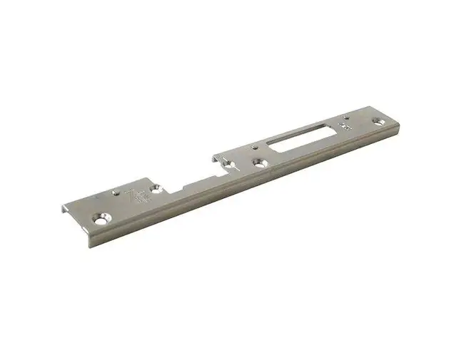 3456513 Планка ответная KFV под ригель и фалевую защелку левая (VEKA Topline AD 103.202/203; Softline AD 103.198/219; Topline 103.222/223)