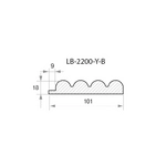 Профиль МДФ AGT LB-2200-Y-B 18*101*2800 мм, супермат релакс грин 735