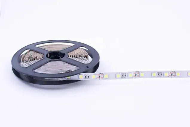 Лента светодиодная 5050/60, 12V, 5м, теплый белый 3000К, IP20, 14.4W/м