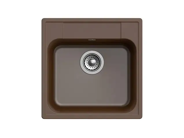 Мойка врезная GF-QUARZ 1-чаш. 480*480, терракот