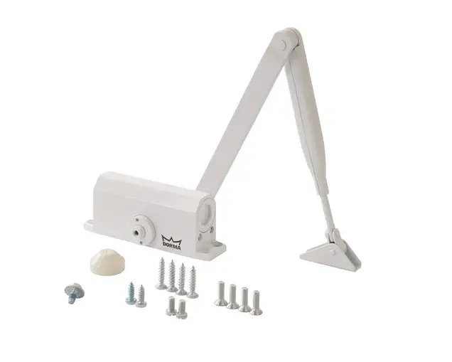 Доводчик Dorma TS Nano Size 2 (тяга в комплекте), белый