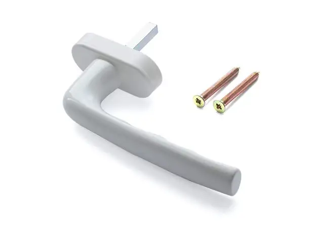 Ручка оконная HOPPE 37 мм (9016) 0960/U26 белый, (45°) +2 винта