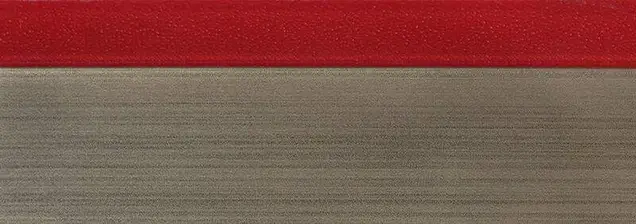 Кромка 3D PMMA 23х1мм, двухцветная глянец красный 2251E