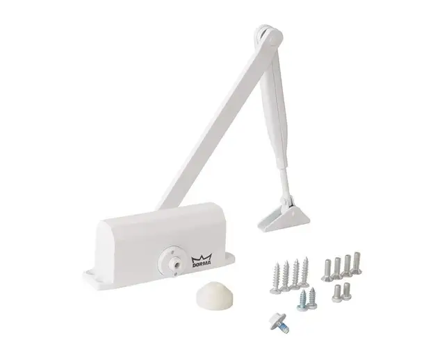 Доводчик Dorma TS Nano Size 2 (тяга в комплекте), белый