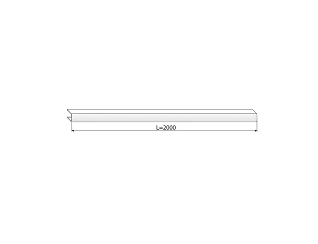 Профиль декоративный для VENTUS, белый RAL9016 L=2000