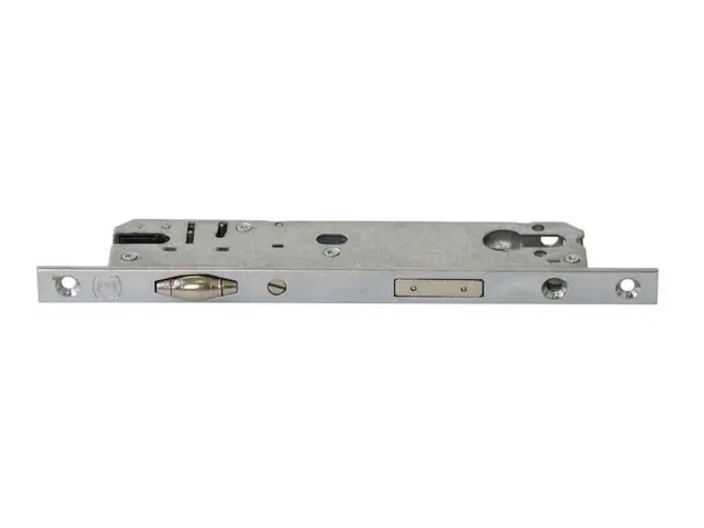 Замок однозапорный с ригелем и роликовой защёлкой Elementis 9225-R/PZ/F16/25/92/8