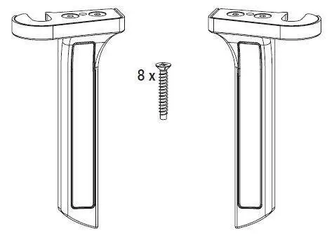 Опора PATIO FOLD ALU (пара), средняя бронз R05.3