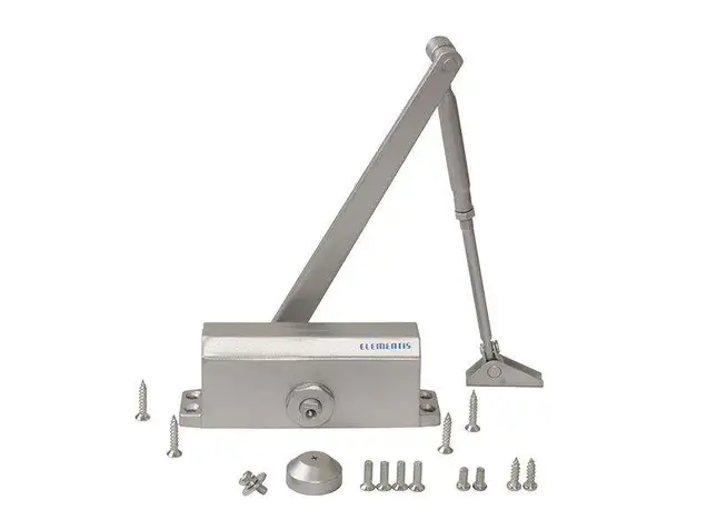 Доводчик Elementis 603 EN3, с фиксацией Серебристый RAL9006
