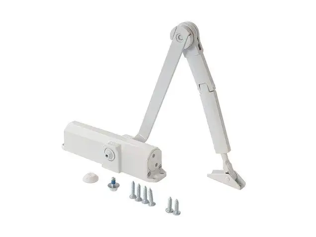 Доводчик Dorma TS-Compakt с фиксацией Size2/3/4 с тягой, Белый RAL9016