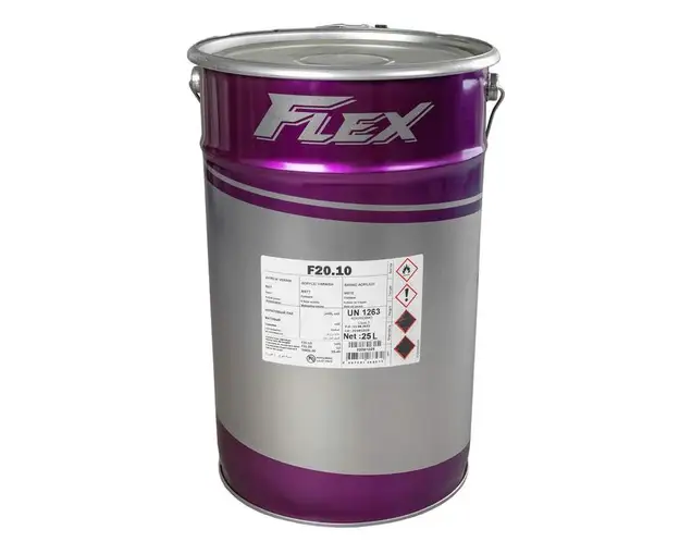 Лак акриловый FLEX F20.10 матовый, н.у.25л