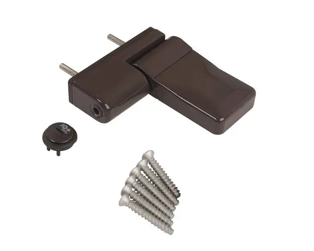Петля дверная ELEMENTIS серия IQ Mini 16-19 мм, Коричневый RAL8019