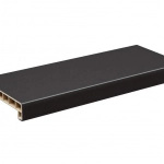 Подоконник пластиковый Moeller LD 40 /400/ чёрный /2,0м/ (clean-touch)