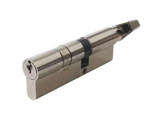 Цилиндр профильный MAXBAR с плоской ручкой CVG/K 40(ручка)/55(ключ),никелированный