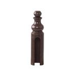Накладка декоративная для ввертных петель, диаметр 16 мм, латунь, бронза