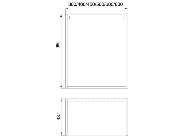 Корпус навесной 80*34*96 высокий