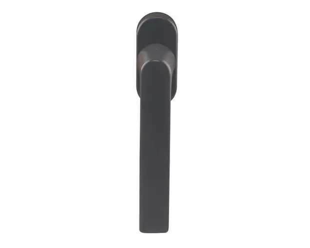 Ручка оконная алюминиевая  HOPPE Hamburg SecuForte, штифт vario fit 32-42 мм, 45°, 2 винта М5х45,  2 винта М5х50, антрацит RAL7016