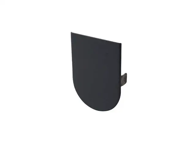 Накладка декоративная для скрытых петель, 120x30 мм, алюминий, черная