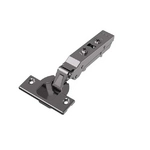 Петля для накладных дверей Alphalux Titan Clip-On, без пружины, угол открывания 100°, 48мм, чашка 35 мм, титан