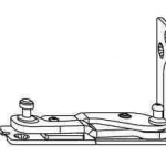 Петля нижняя рамная V-V AX24/9 правая (100кг)