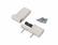 Петля дверная Elementis K-V (15-20 мм), на 120кг., Белый RAL9016