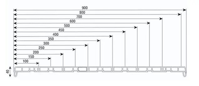 Подоконник пластиковый В-40 /500/ махагони /6,0м/