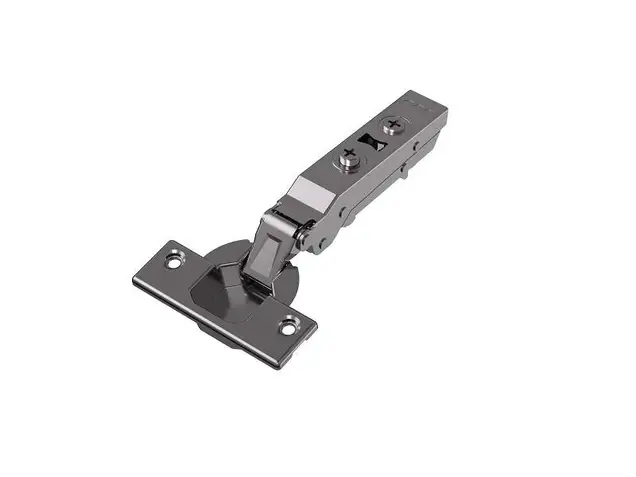 Петля для накладных дверей Alphalux Titan Clip-On, без пружины, угол открывания 100°, 48мм, чашка 35 мм, титан