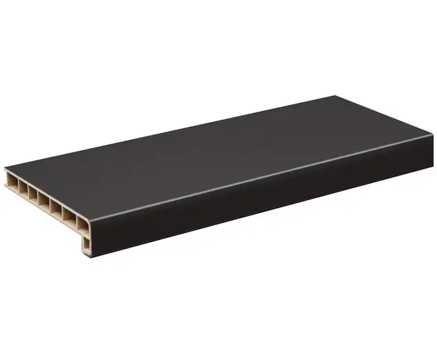 Подоконник пластиковый Moeller LD 40 /300/ чёрный /6,0м/ (clean-touch)
