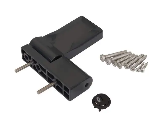 Петля дверная ELEMENTIS серия IQ-Plus 16-19 мм, Антрацит RAL7016
