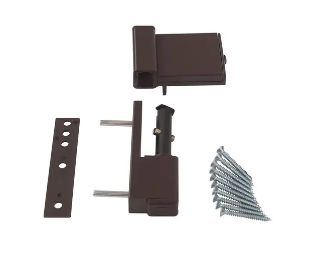 Петля дверная Elementis Compact, на 80кг., Коричневый RAL8019