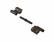 Петля поворотная FLASH BASE, NEWTEC, коричневая RAL8019, 00128600N