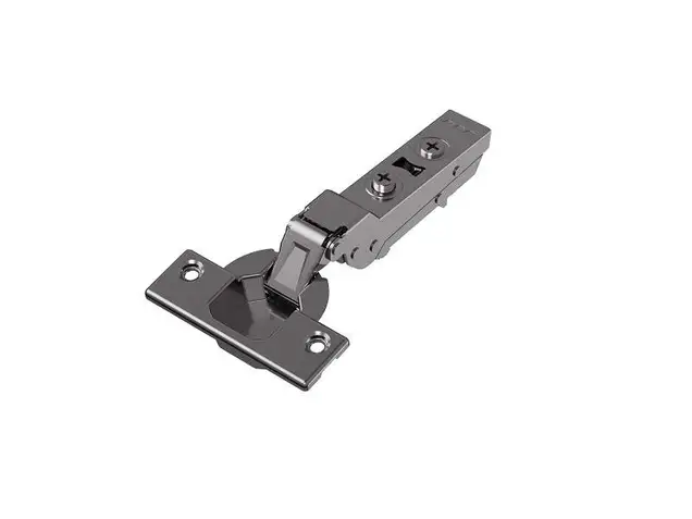 Петля для смежных дверей Alphalux Titan Clip-On, без пружины, угол открывания 100°, 48мм, чашка 35 мм, титан