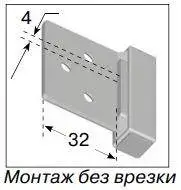 Петля карточная, для монтажа без врезки/с врезкой, разобранная, для дверей до 40 кг, квадратный цилиндр 12 мм, хром матовый
