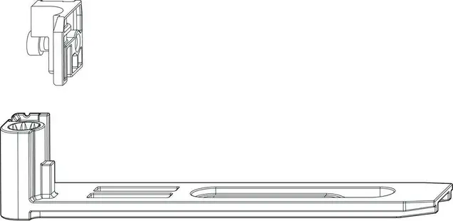 Петля нижняя на створке левая L AVDES