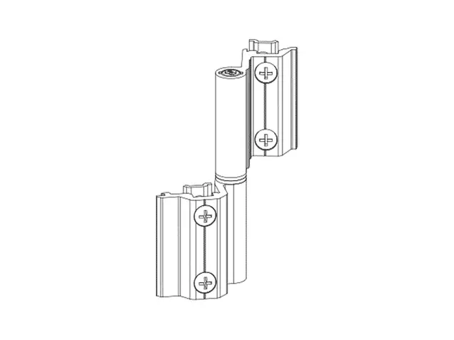 Петля поворотная оконная, Проведал, регулируемая +-1,2 mm, RAL9005