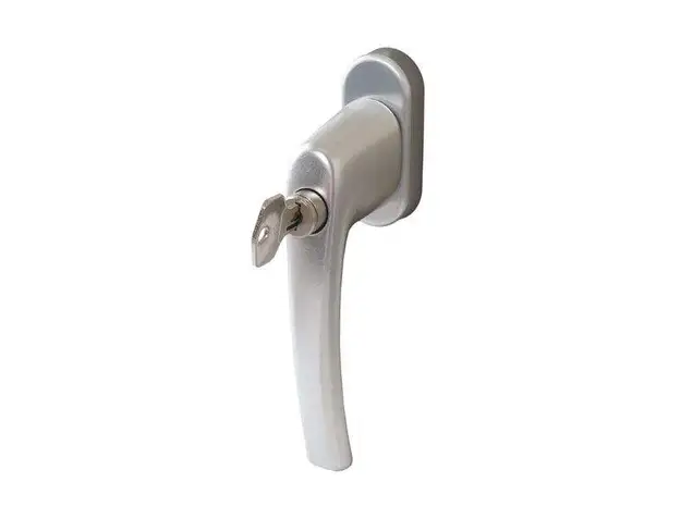 Ручка Rotoline с ключом 35мм, 90°, 2 винта М5х45, натуральное серебро/серебро R01.1