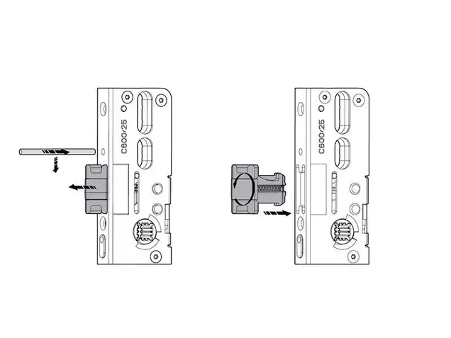 Запор основной Roto H600 25/92/8/P/404/F2x16/SIL/SA