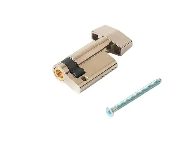 Цилиндр профильный MAXBAR с плоской ручкой CVG/K 10-35, никелированный