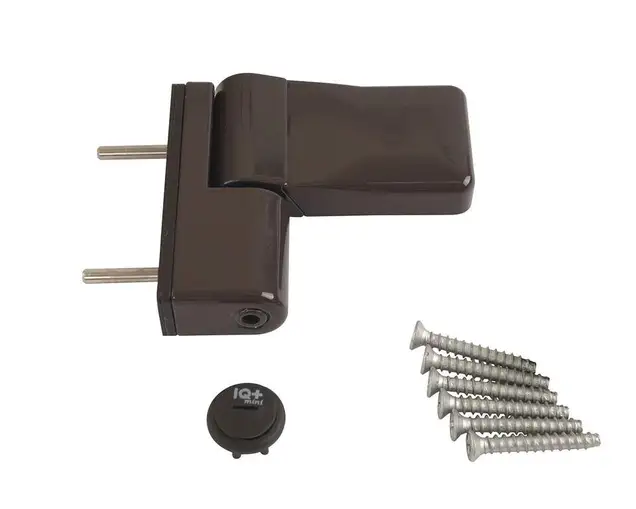 Петля дверная ELEMENTIS серия IQ Mini 16-19 мм, Коричневый RAL8019
