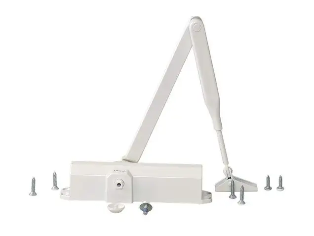 Доводчик MAXBAR 100 Size2/3/4 с тягой, Белый RAL9016