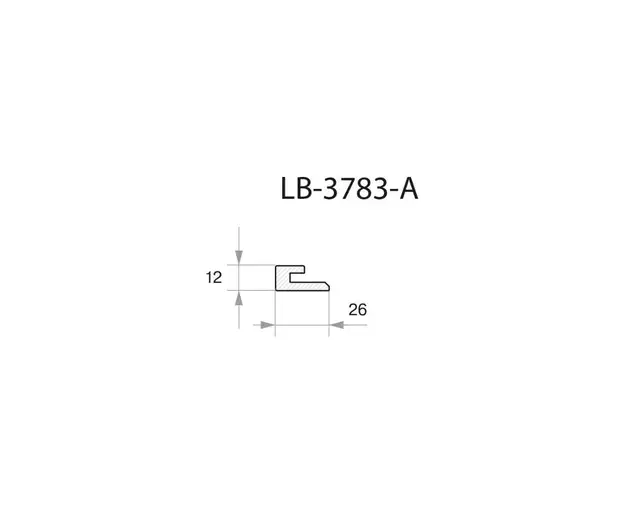 Профиль  МДФ AGT LB-3783-A 12*26*2800 мм, дуб акра 3042
